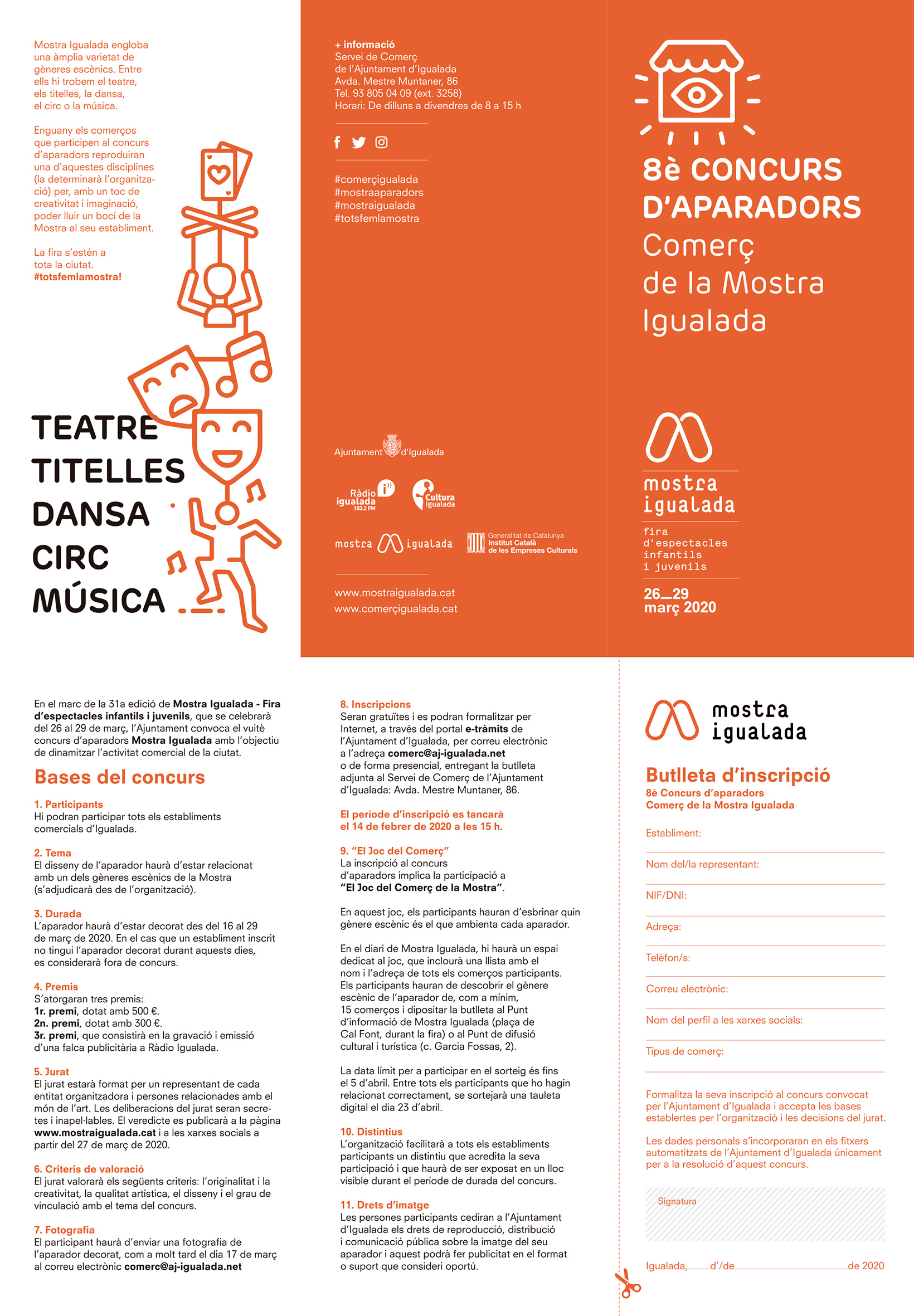 S’obre la convocatòria del 8è Concurs d’aparadors comercials